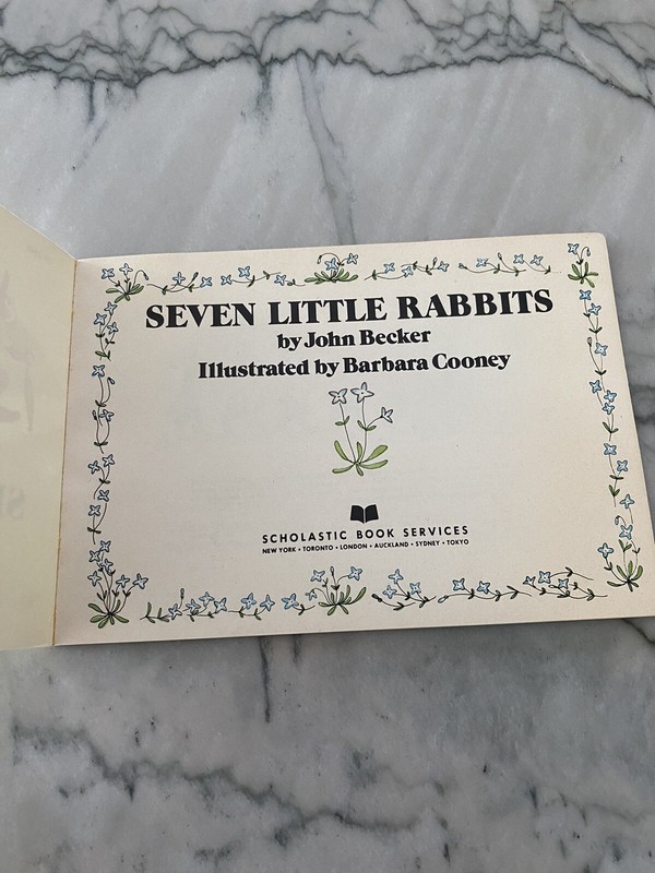Vintage Seven Little Rabbits by John Becker 1973 Paperback gallery