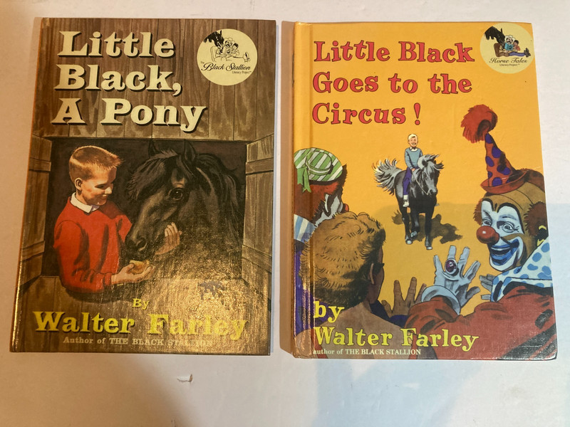 Lot LITTLE BLACK PONY Goes to the Circus WALTER FARLEY Lot of 2