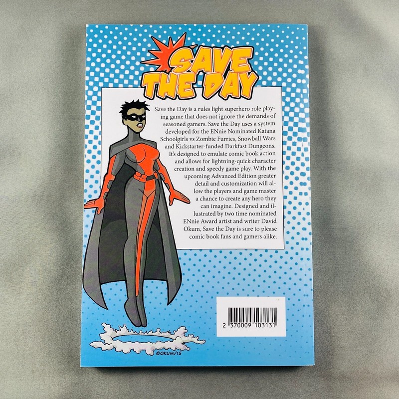 Save The Day Basic Rules RPG Book David Okum Arts Games EX/NM gallery