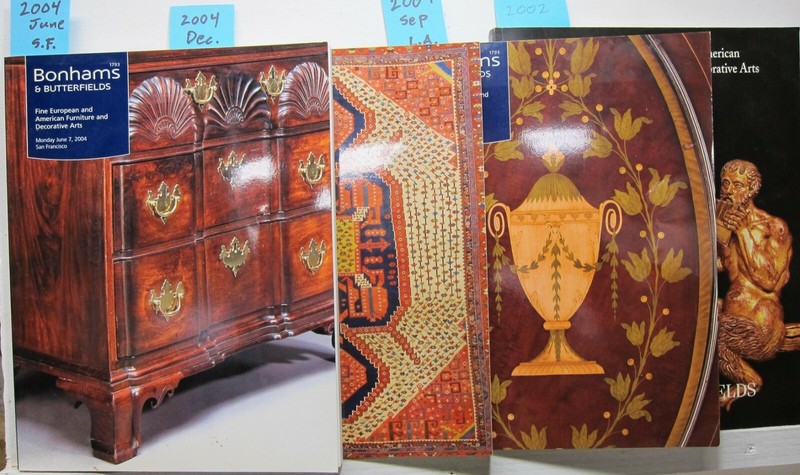 Butterfield's Auction booklets: 1984-1997 - Min. purchase 4 (Lot A)