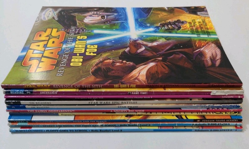 Mixed Lot of 10 Level 3 & 4 Hello Reader, Dk Readers, Jedi Reader And More gallery