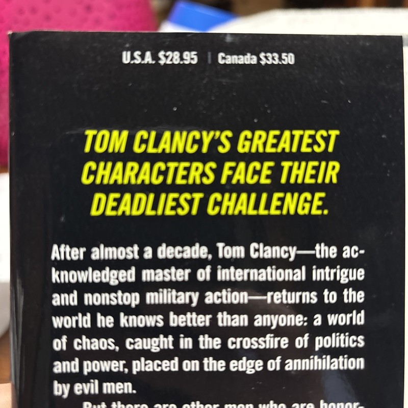 Dead Or Alive Book First Edition HC DJ Tom Clancy With Grant Blackwood 950 Pages gallery