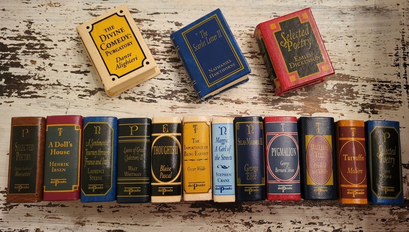 Del Prado Miniature Books Classics Library Your Choice Of Titles Leather Mini gallery