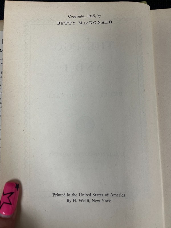The Egg and I 1945 Hardcover Betty MacDonald gallery