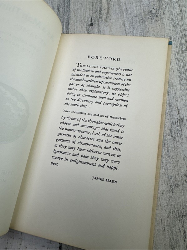 As A Man Thinketh James Allen Peter Pauper Press Vintage Hardcover Book gallery