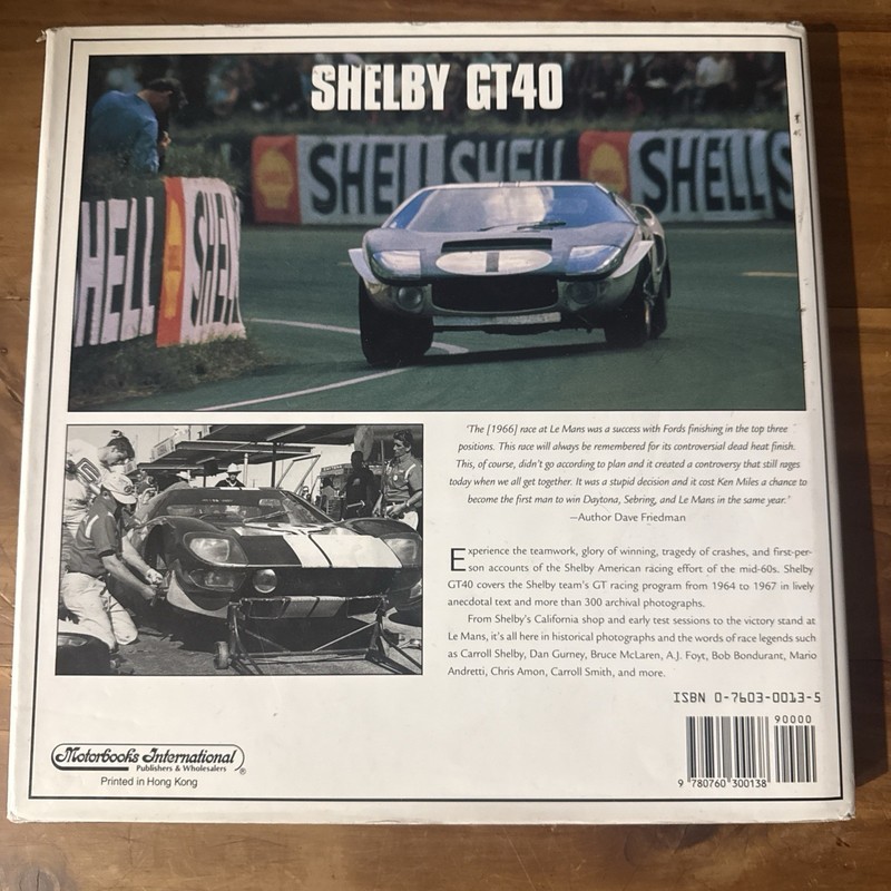 Shelby GT40 | Dave Friedman | Motorbooks International 1995 | Hardcover gallery