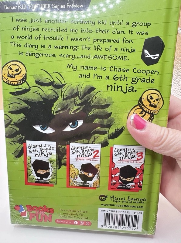 Diary of a 6th Grade Ninja 3 Books in 1 Sealed Marcus Emerson Set gallery