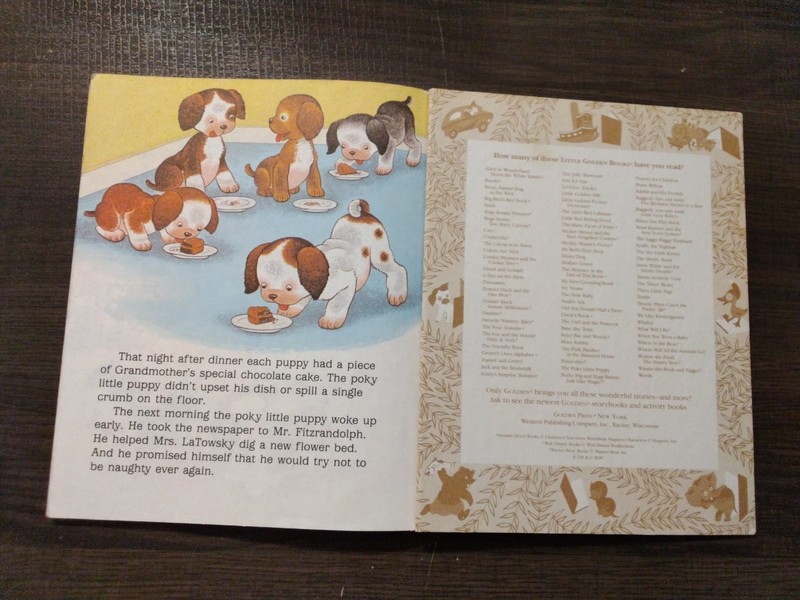 A Little Golden Book - The Poky Little Puppy's Naughty Day gallery