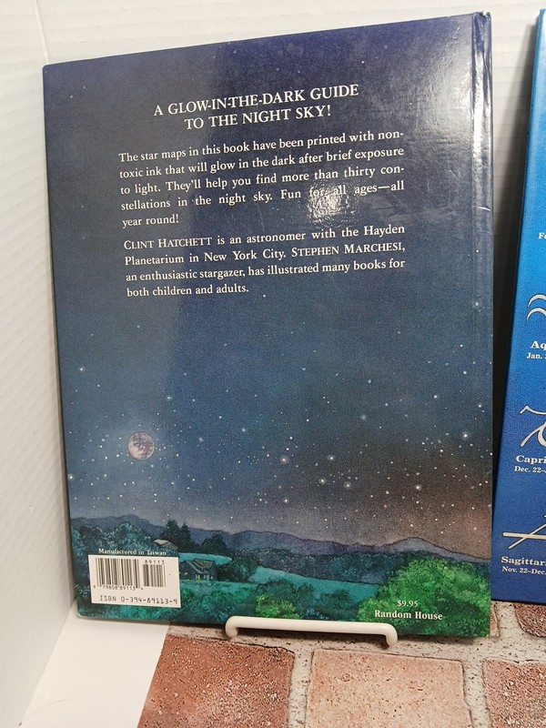 Lot Of 2 Glow-in-the-Dark Zodiac/Night Sky Storybook by Stephen Marchesi (1993) gallery