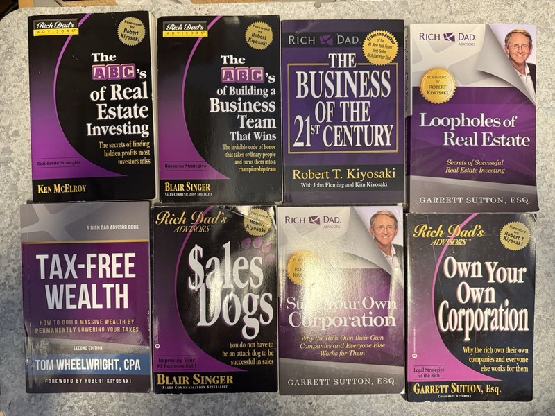 Lot Of 15 Rich Dad Books By Robert Kiyosaki gallery