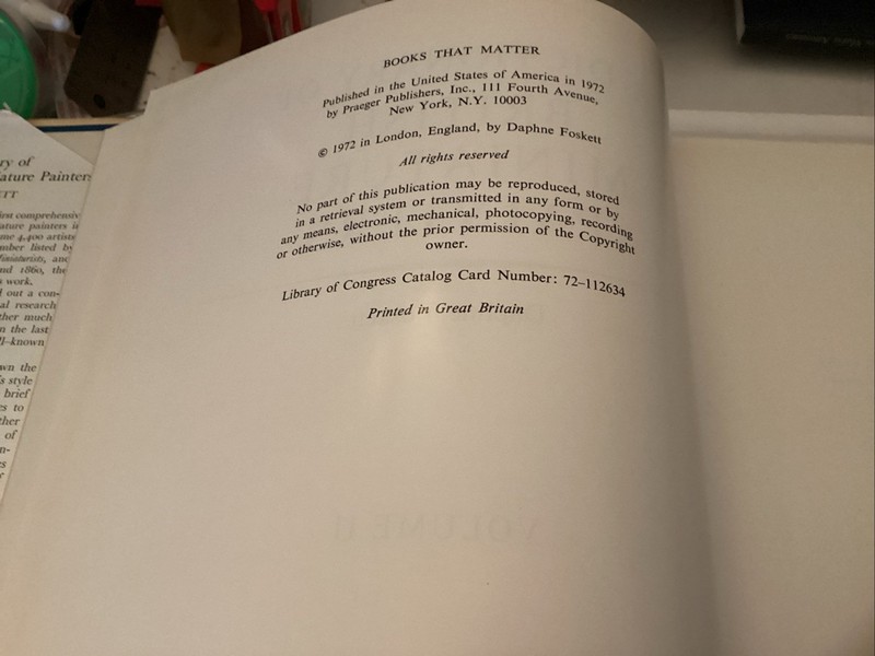 A Dictionary of British Miniature Painters by Daphne Foskett (Hardcover) Vol #2 gallery