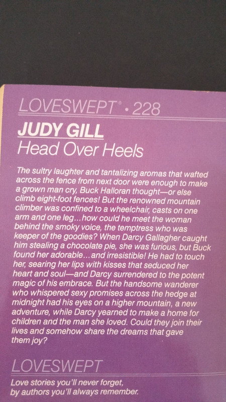 Head Over Heels by JUDY GILL (1988) LOVESWEPT 228 / Love Classic Novel Vintage gallery