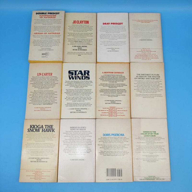 DAW Yellow Spine lot x35 vintage science fiction fantasy Carter Bradley Norton + gallery