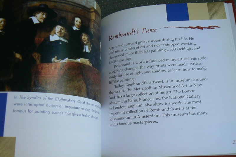 REMBRANDT, Xavier Niz, Masterpieces : Artists & Their Works series HC EXC COND! gallery