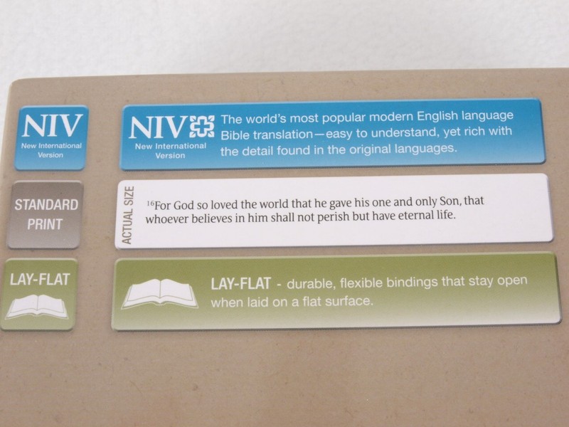 Zondervan NIV Life Application Study Bible Indexed Black Leather 1984 2011 USA gallery