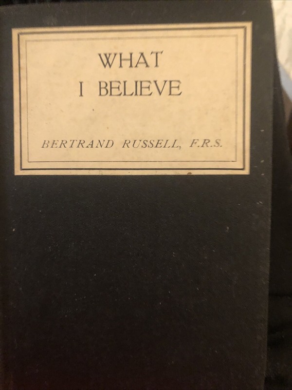 What I Believe by Bertrand Russell (2024, Trade Paperback)