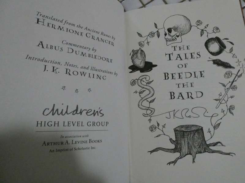 The Tales of Beedle the Bard !st Ed by J. K. Rowling (2008) 111 pages H/c gallery