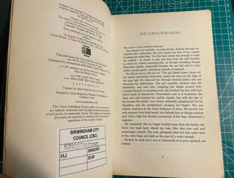 The Last Wish 1st Eng Ed 1st Print SC Andrzej Sapkowski Gollancz Fair Condition gallery