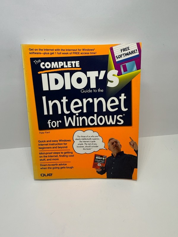 The Complete Idiot’s Guide to the Internet for Windows – Paperback Book 1995