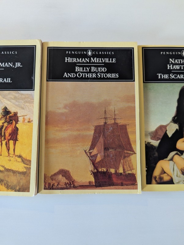 Lot of 3 Vintage Penguin Classics Books American Lit Hawthorne Melville Parkman gallery