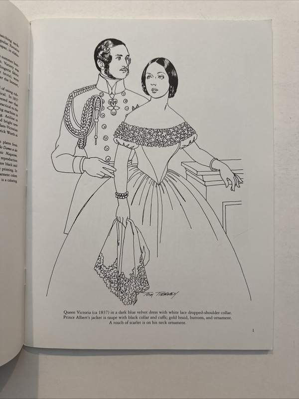 Victorian Fashions Tom Tierney Dover Coloring Book 1997 New Unused Fashion gallery
