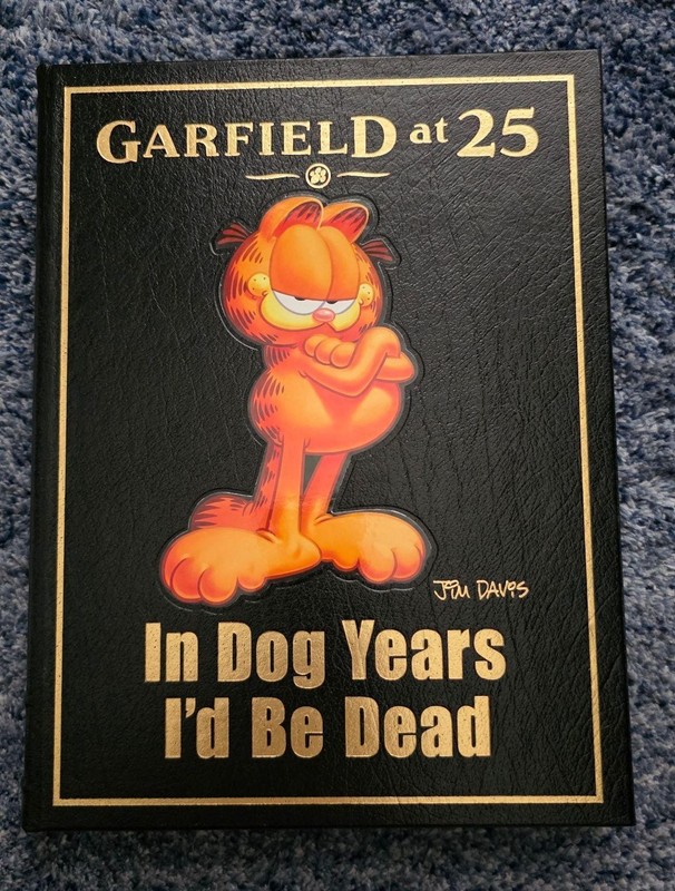 Easton Press Garfield at 25 In Dog Years Genuine Leather Jim Davis VG