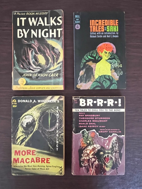 Saki lot INCREDIBLE TALES Wollheim MORE MACABRE IT WALKS BY NIGHT & BRRRR!