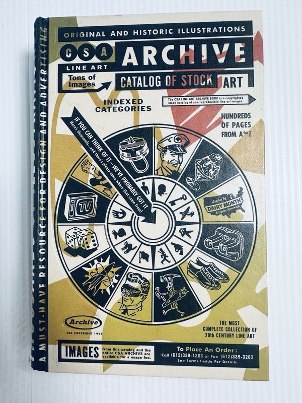 CSA Line Art Archive Catalog Stock Art Reference Book Graphic Design Resource gallery