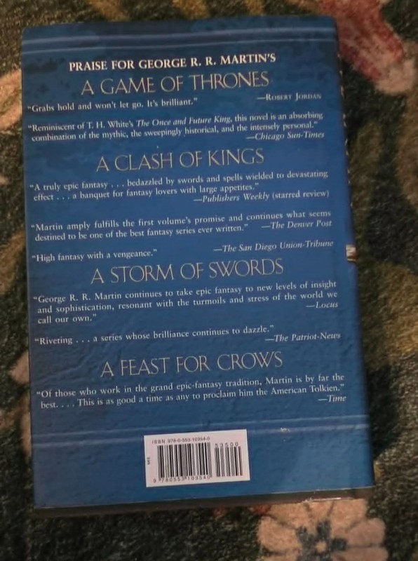 George R. R. Martin A Song of Ice and Fire 5-Book Hardcover Lot gallery