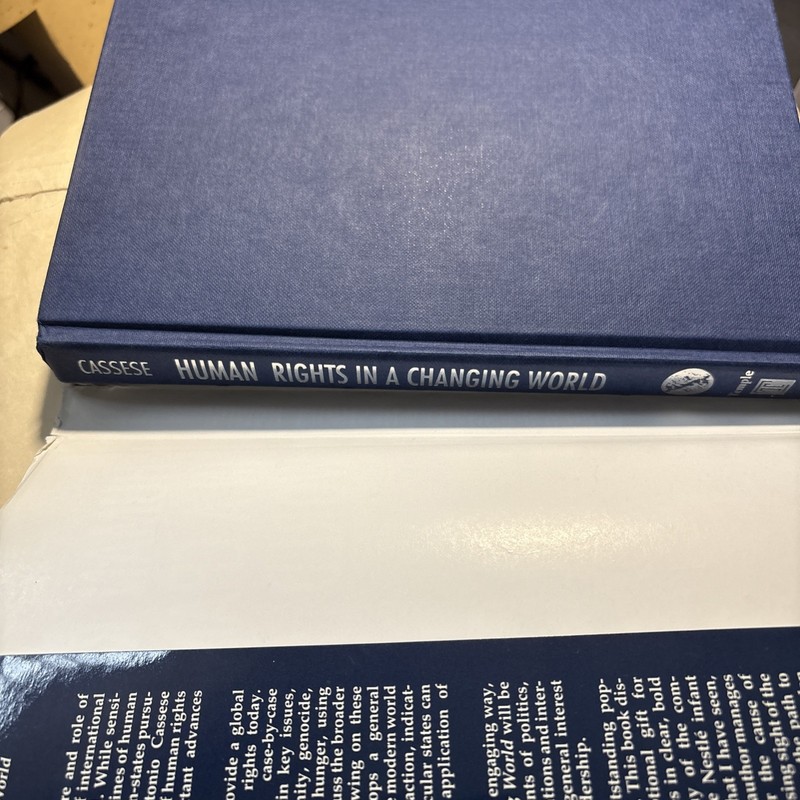 Human Rights in a Changing World By Antonio Cassese HC DJ 1990 EUC gallery