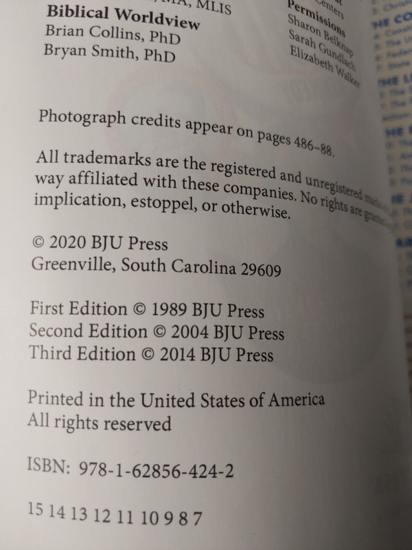 American Government Student Textbook 12th Grade History (4th Edition) BJU Press gallery