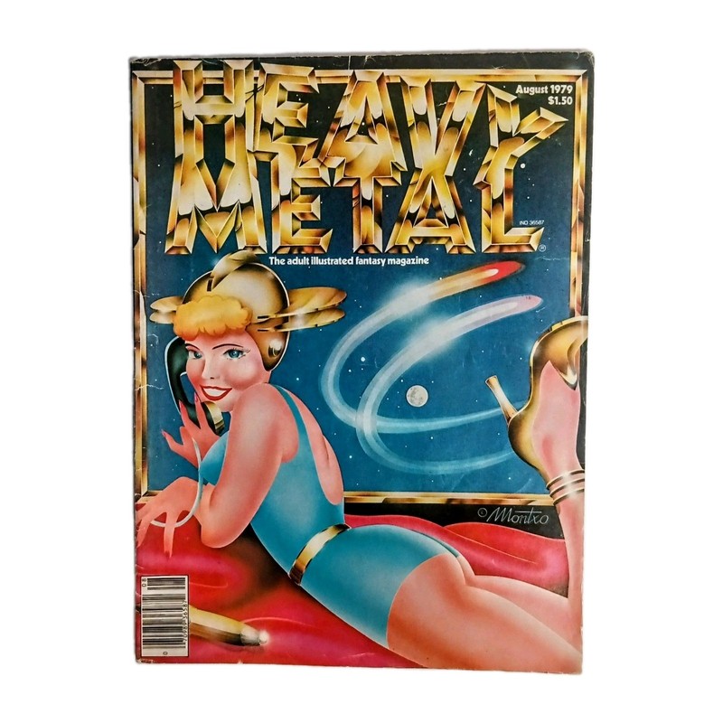 Vintage Heavy Metal Adult Illustrated Fantasy Magazine August 1979 Free Shipping
