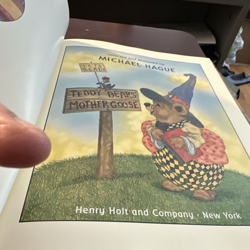 Teddy Bears' Mother Goose Michael Hague Illustrated Hardcover Henry Holt gallery