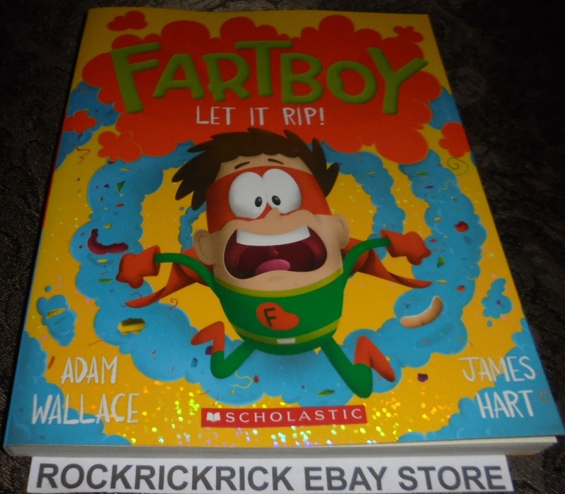 FARTBOY LET IT RIP! BOOK VOL #4 BY ADAM WALLACE & JAMES HART 14.5CM X 18.5CM NEW