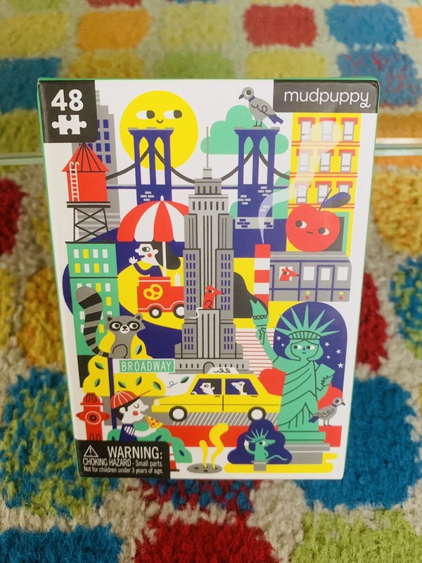Mudpuppy Puzzle 48 Mini New York by Harrison, Erica, Brand New.