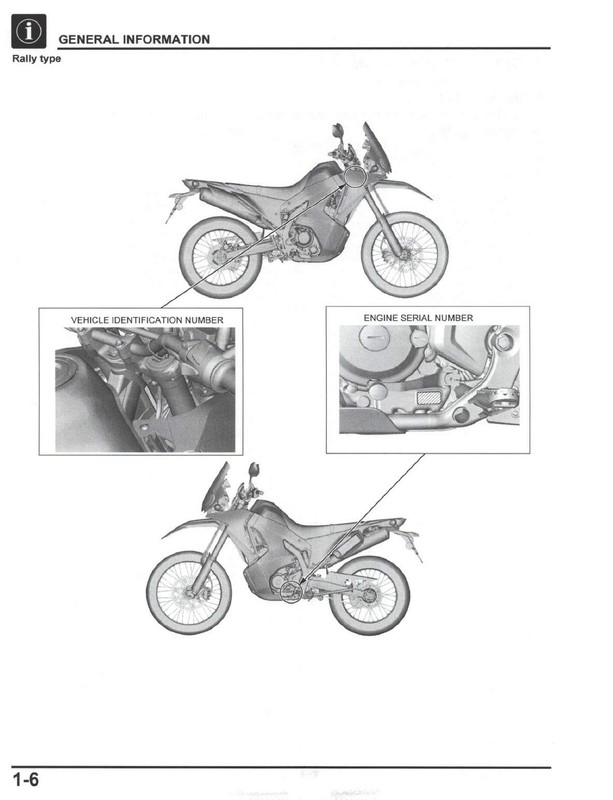 HONDA CRF300L CRF300LA CRF300LR CRF300LRA Service Manual 2021 - WIRE BOUND gallery