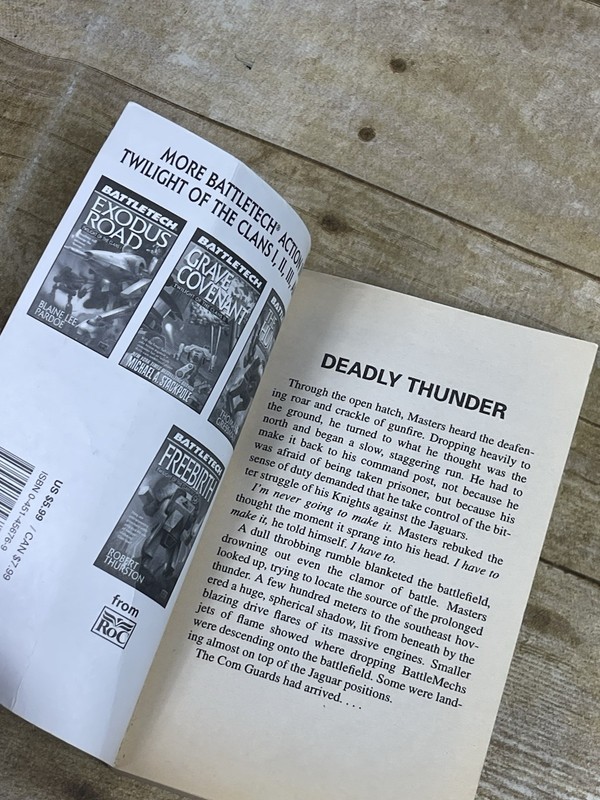 VTG Battletech Book " Sword and Fire " Thomas S. Gressman 1998 Paperback gallery