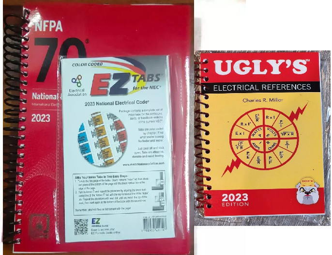 NFPA 70 2023 NEC Code Book + Ugly's Electrical Ref Spiral + EZ New Stock gallery