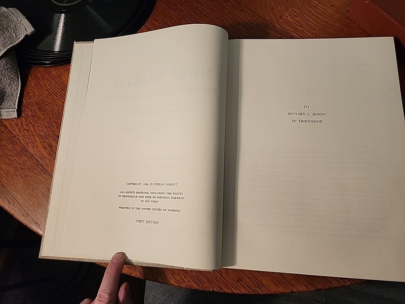The New World 1st Pictures Of America By Stefan Lorant 1st Edition 1946 gallery