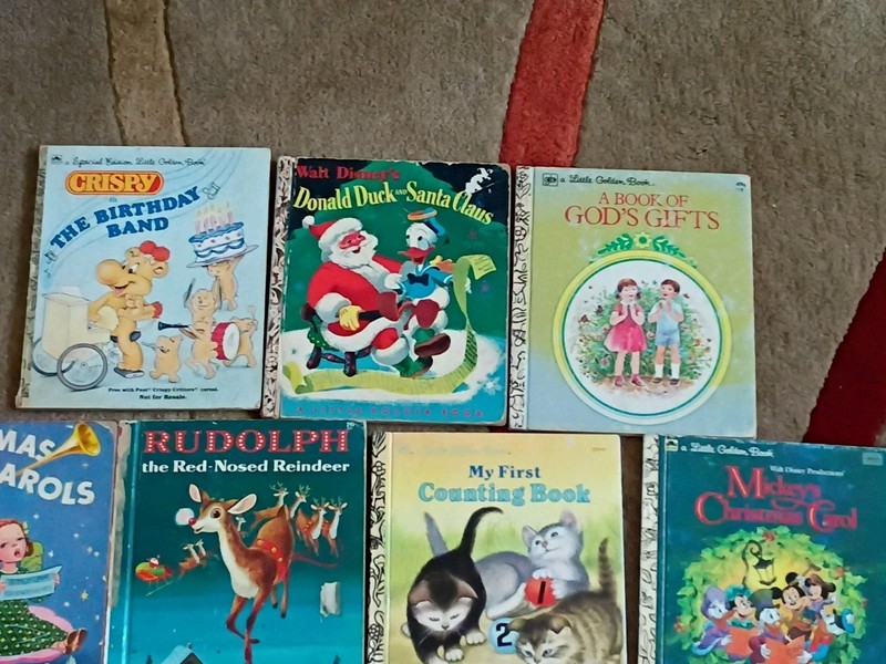 Lot of 33 Little Golden Books Vintage 1940's To 1980's Fair Condition gallery