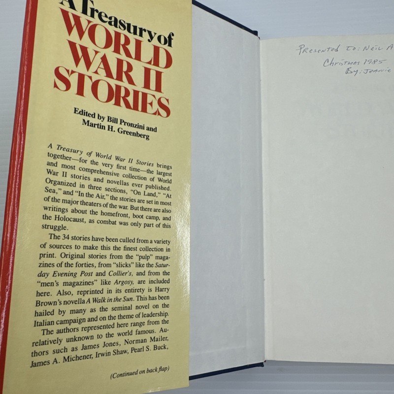 A Treasury of World War II Stories Hardcover 1985 Bonanza Books Michener Mailer gallery