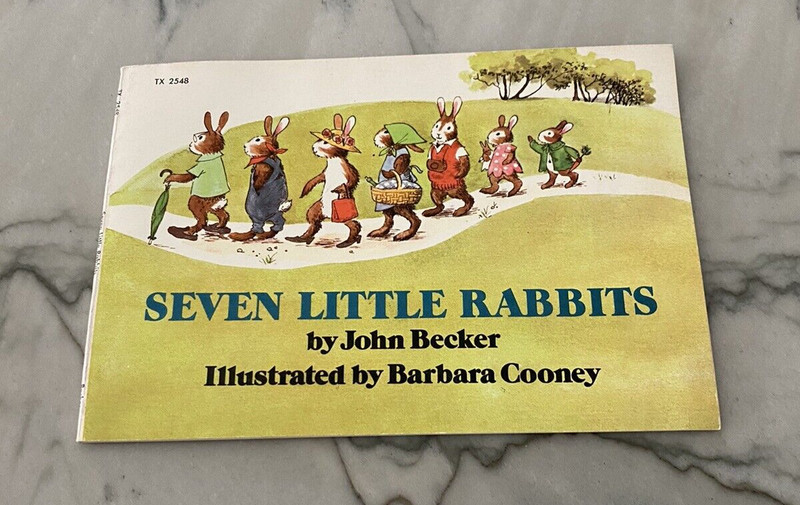 Vintage Seven Little Rabbits by John Becker 1973 Paperback