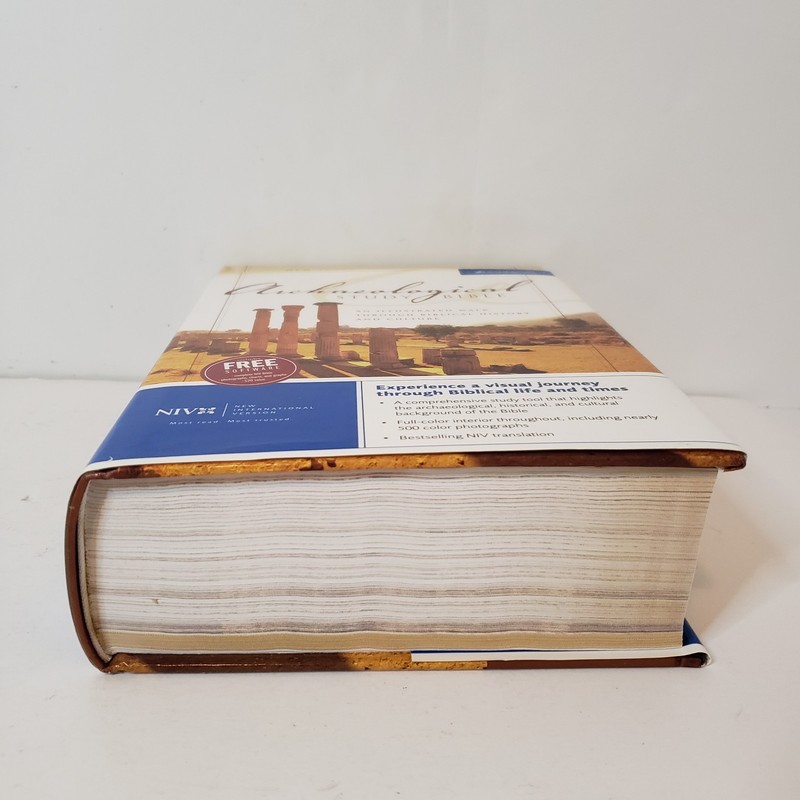 Zondervan Archaelogical Study Bible NIV Hardcover Book W/Software Disc 2005 gallery