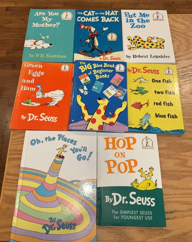 Dr. Seuss lot of 12 different stories in 8 hardcover & board books Hop on Pop