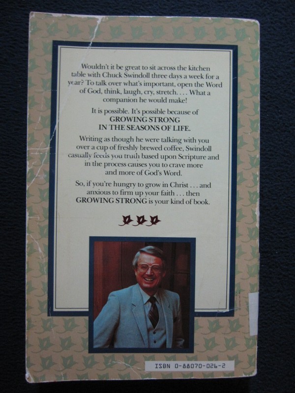 Growing Strong in the Seasons of Life Charles R Swindoll and Billy Graham gallery