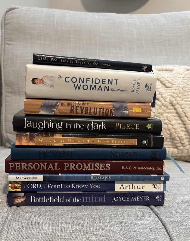 10 Christian Books Lot Prayer Spiritual Growth Devotionals Women Rest Peace Fear