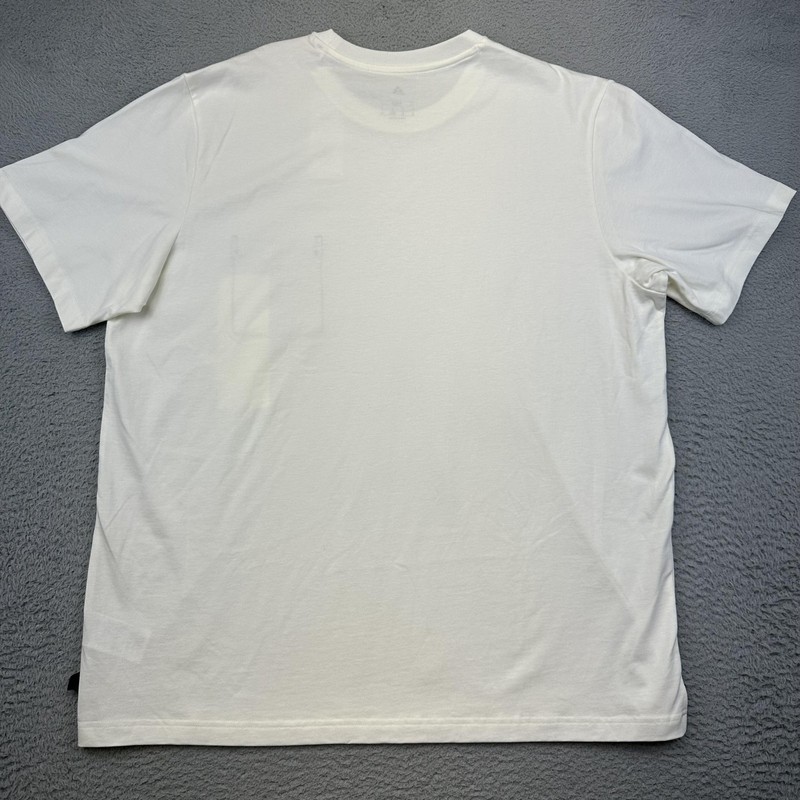 Adidas Shirt Men XL Off White MT Lens Pocket Graphic Loose Fit Cotton Basketball gallery