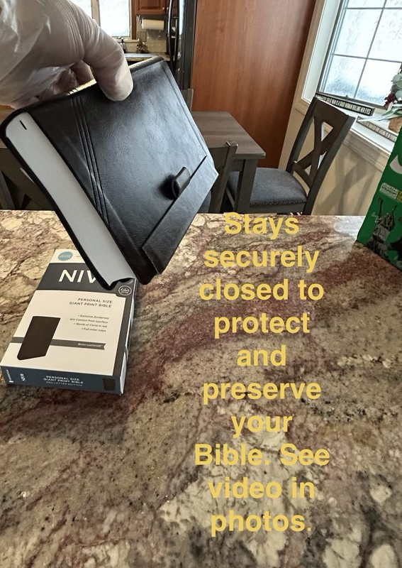 MAGNETIC CLOSURE NIV GIANT PRINT(12pt) Personal Size Bible Brown Leathersoft gallery
