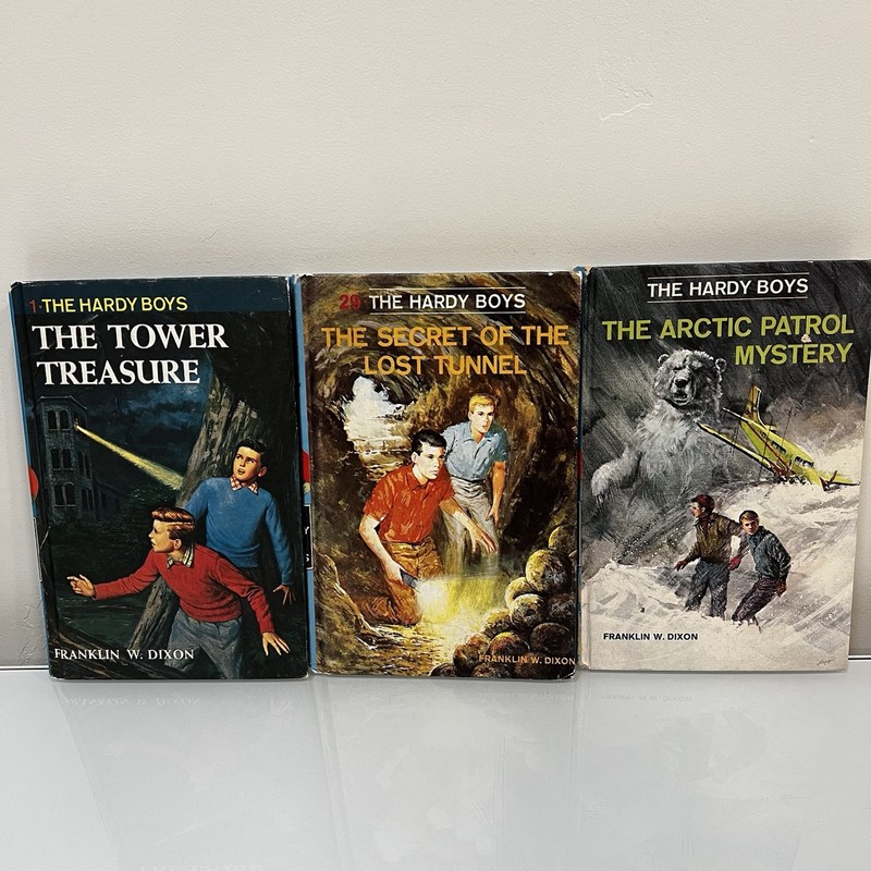 Lot Of 3 The Hardy Boys #’s 1,29,48 Franklin W. Dixon 1969 Hardcover Vintage