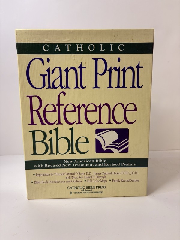 Catholic Giant Print Reference Bible New American Bible By Nelson